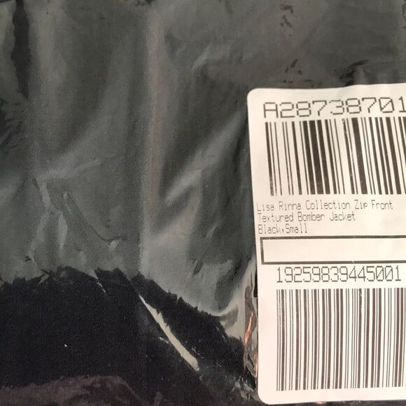 Lisa Rinna Zip Front Textured Bomber Jacket - Picture 6 of 7